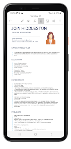 Screenshot 2 for Word Resume Creator Pro