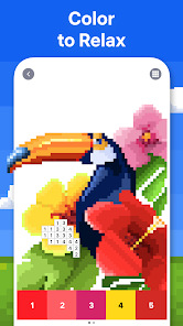 Screenshot 1 for Pixel Art – Color by Number
